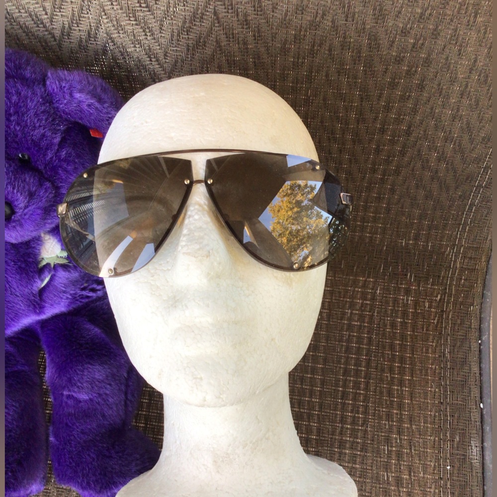Alexander McQueen AMQ4075/S Aviator Wrap Sunglasses